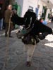 Skyros Carnival: A geros dancing in the streets.